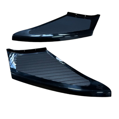 Voor Opel Movano Voorbumper Voetplaatbeschermers – Zwart, Set van 2 | Van-X