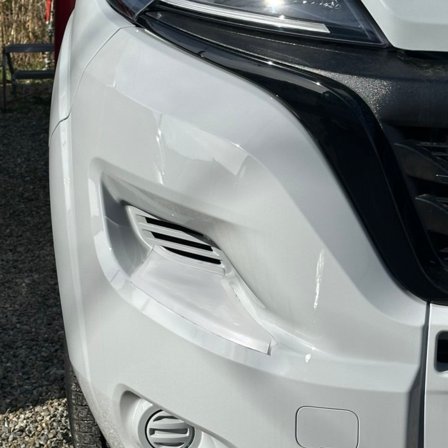 Voor Opel Movano Voorbumper Voetplaatbeschermers – Wit, Set van 2 | Van-X