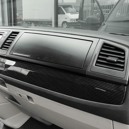 VW Transporter T6 LHD Lower Dash Styling Trims Carbon Effect