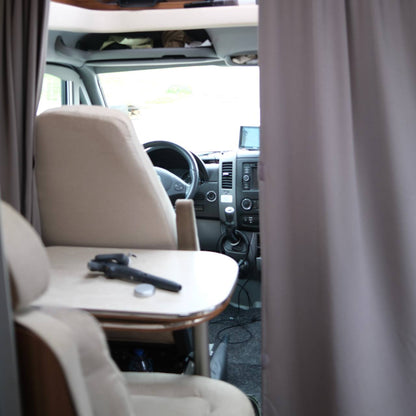 Scheidingsgordijnset voor campercabine met een lengte van 188 cm – Privacygordijn voor campers | Van-X