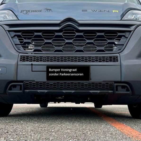 Vauxhall Movano Bumper Honingraat zonder Parkeersensoren - Mat Zwart