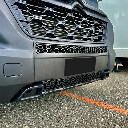 Fiat Ducato Onderbumper Honingraat Grille - Mat Zwart