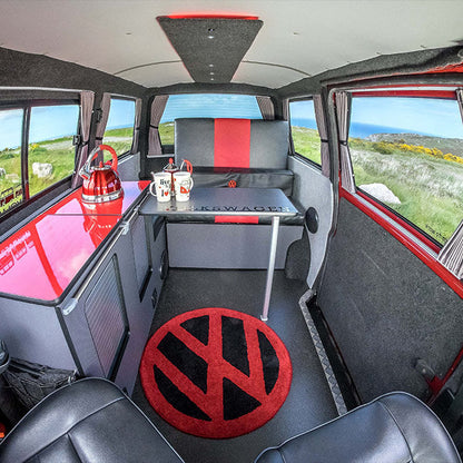 VW T4 Transporter Van Conversie Premium Gordijnen Van-X - Zwart/Grijs