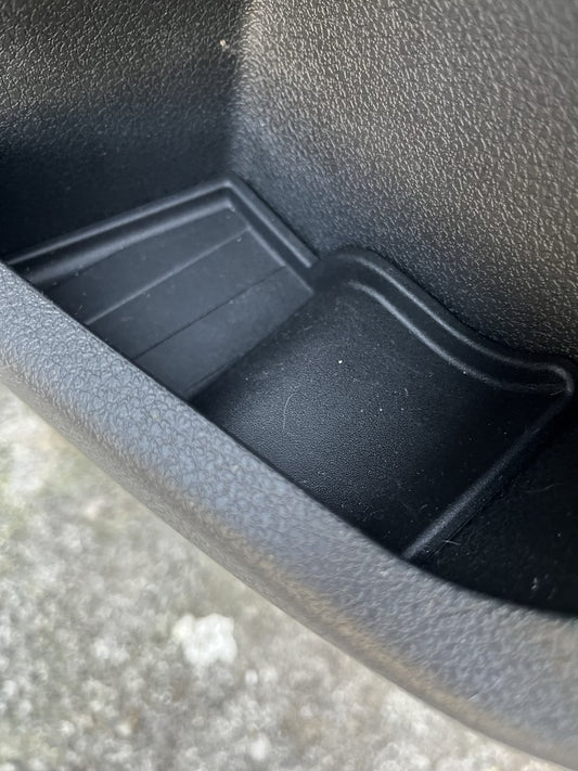 For Citroën Dispatch Door Pocket Rubber Inserts & Mats – Black Interior Storage Liners