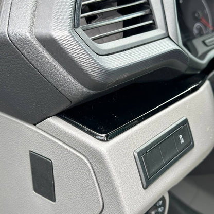 Voor VW T6.1 Transporter Dashboard Upgrade Van-X – Premium 4-delige Glanzend Zwarte Onderkant Dashboard Trim & Deurkaart Set