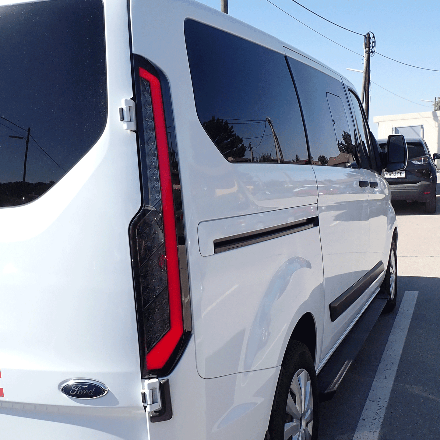 LED-achterlichten voor Transit Custom MK1 – Sequentiële richtingaanwijzers met getinte lenzen