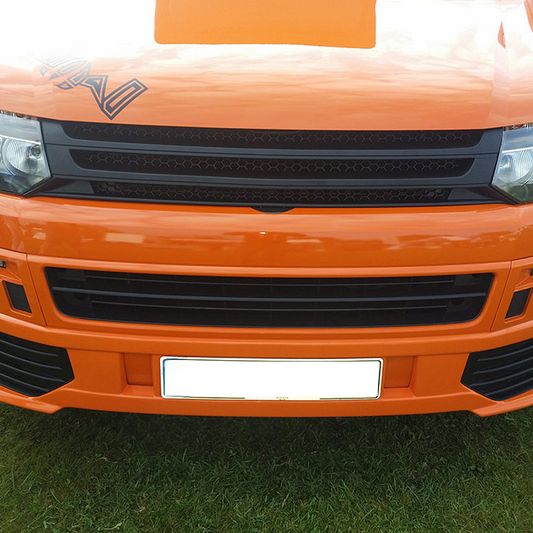 For VW T5.1 Transporter Front Badgeless Grille (Matte) Painted and Ready to Fit | Van-X