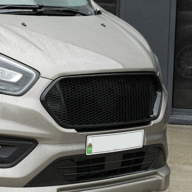 Voor Ford Transit Custom Front Badgeless Grille Matzwart Nieuwe Vorm Grille Alleen geverfd en klaar om te passen