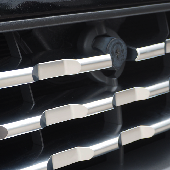 Ford Transit aangepaste grille-afwerking mat chroom frontstyling (7 stuks) 2012 - 2018 MK1