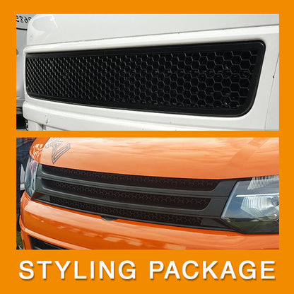 VW T5.1 Transporter Van Front Styling Matte Package (2pcs)