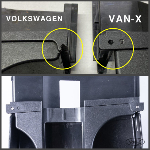 Genuine Volkswagen Transporter T5 Cup Holder – Push Fit With VW Logo – New