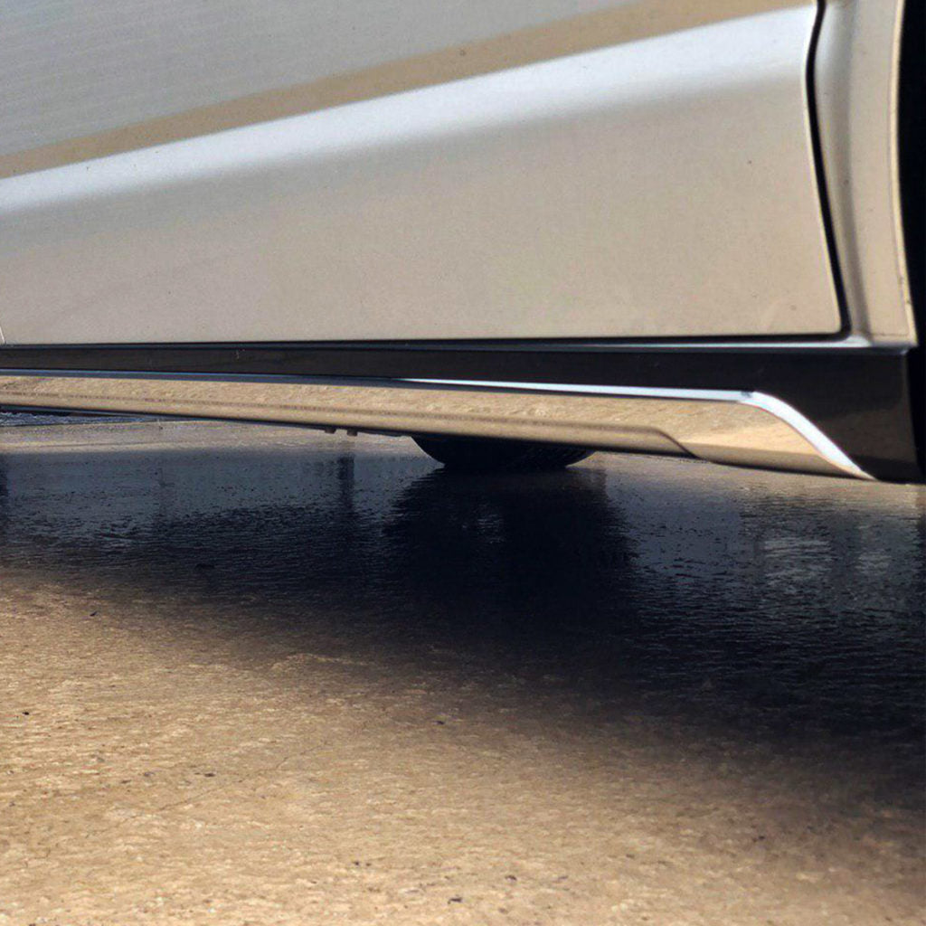 VW T6 SWB Side Skirts Reflex Silver Plastic