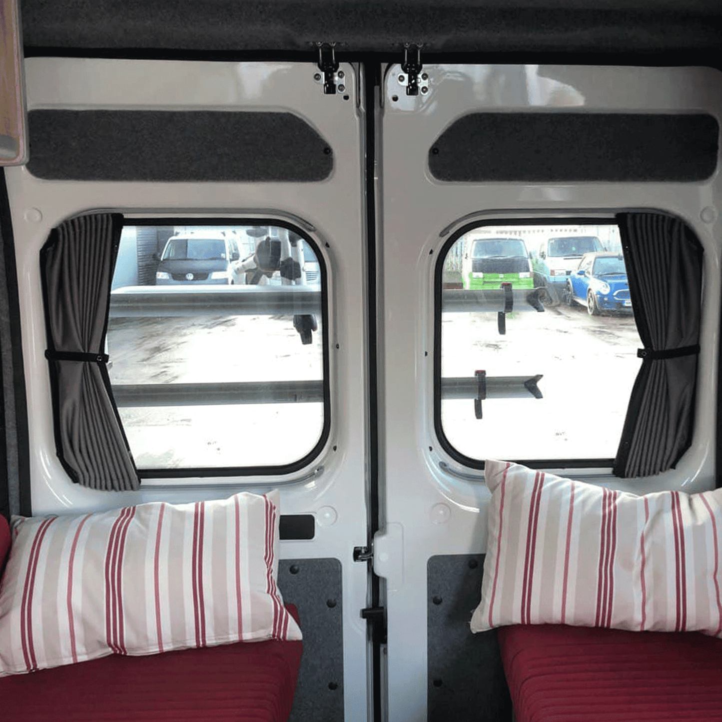 Peugeot Boxer Premium 2 x Side 1 x Barndoor Window Curtains Van-X