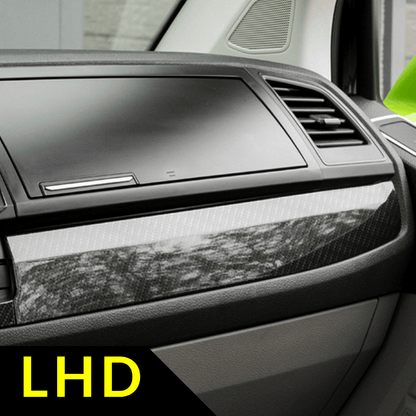 Finiture stilistiche inferiori del cruscotto VW Transporter T6 LHD effetto carbonio