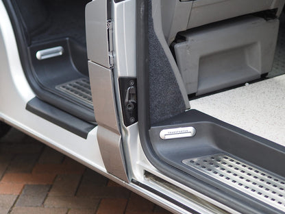 VW T6.1 Caravelle Style Full Step Set Inc Driver, Passenger and Side Sliding Door Perfect For Campervan Conversion Transporter Logo LED
