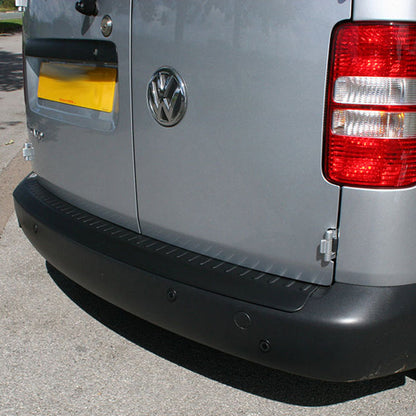 VW Caddy Barndoor/Tailgate Rear Bumper Protector Black Plastic (B-GRADE)