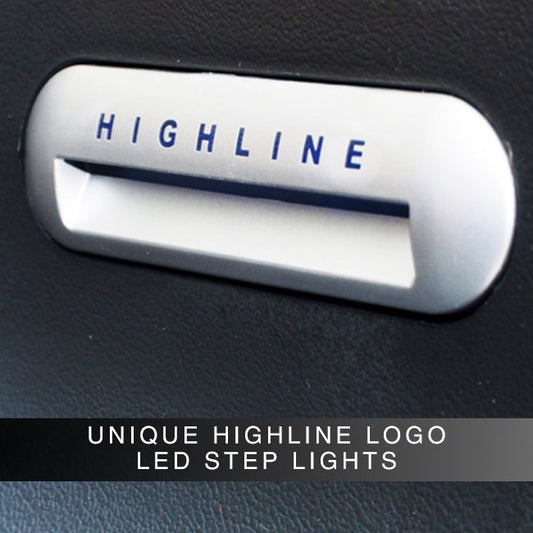VW T5, Set of 3 Steps With Highline Logo (Without Insert)