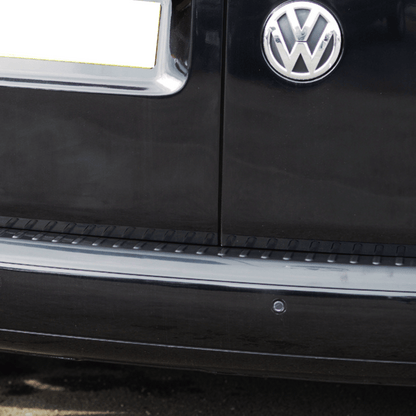 VW Caddy Barndoor/Achterklep Achterbumperbeschermer Zwart Kunststof