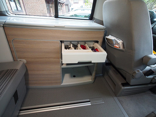 For VW T6 California Camper Cutlery Tray – Van-X Campervan Kitchen Organiser
