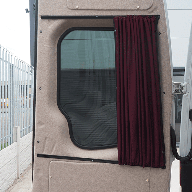 VW Crafter Premium 1 x Barndoor-gordijnen Van-X