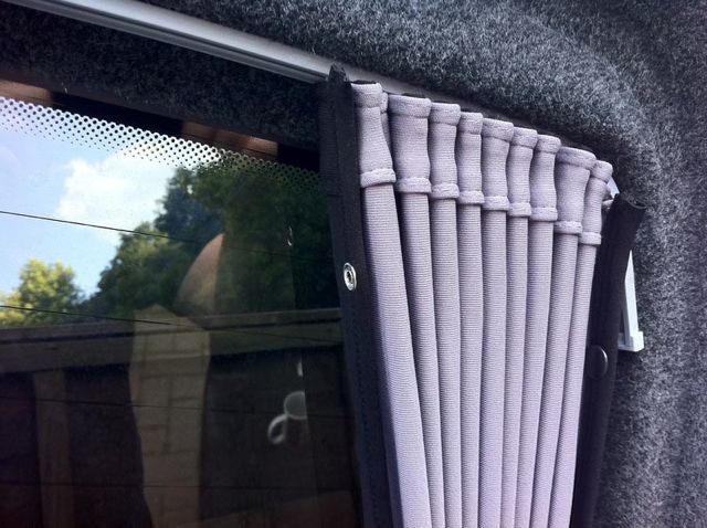 Ford Transit MK6 & MK7 Premium 4 x Side 1 x Barndoor Window Curtains Van-X